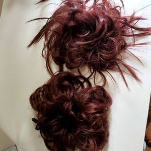 Messy bun hair pieces